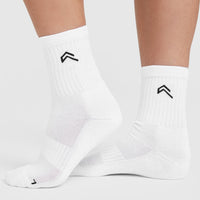 Crew Socks 3 Pack | White/Black
