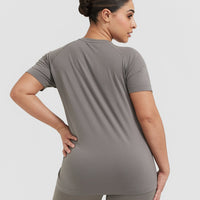Go To Seamless Loose Top | Ash Grey