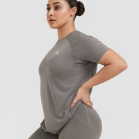 Go To Seamless Loose Top | Ash Grey