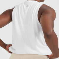 Go To Muscle Vest | White