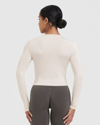 Mellow™ Soft Mid Long Sleeve Top | Sand