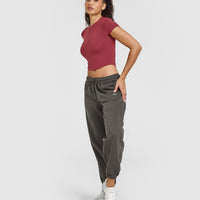 Mellow™ Soft Mid Short Sleeve T-Shirt | Burnt Cherry