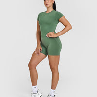 Mellow™ Soft Mid Short Sleeve T-Shirt | Forest Green