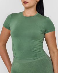 Mellow™ Soft Mid Short Sleeve T-Shirt | Forest Green