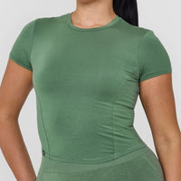Mellow™ Soft Mid Short Sleeve T-Shirt | Forest Green