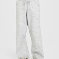 Oversized Knit Straight Leg Bottoms | Light Grey Marl