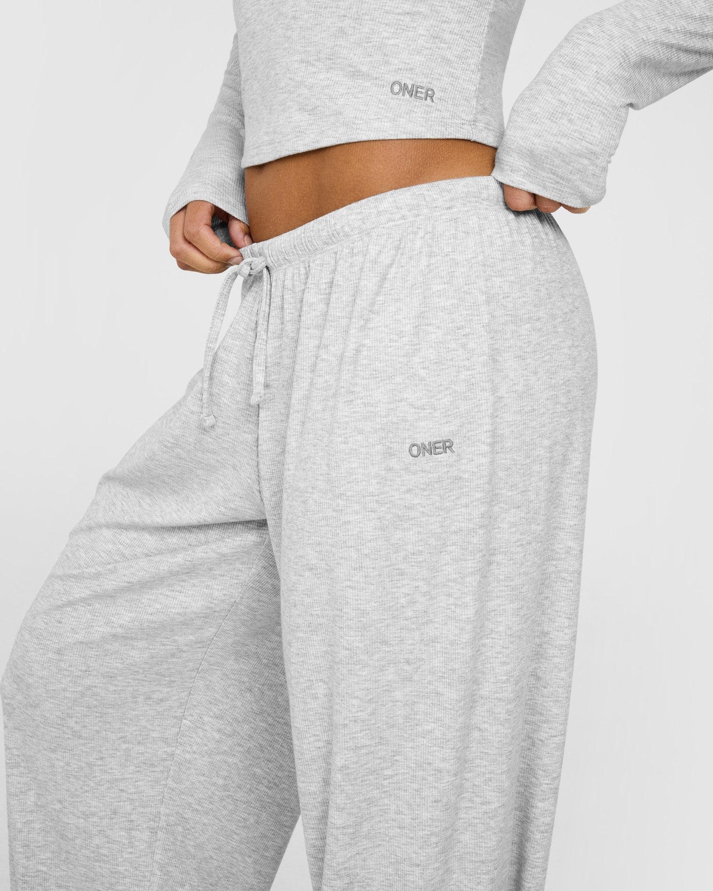 At Home Night Bottoms | Grey Marl