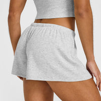 At Home Night Shorts | Gray Marl