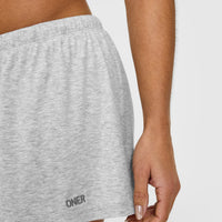 At Home Night Shorts | Gray Marl