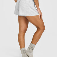 At Home Night Shorts | Gray Marl