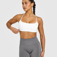 EasyLift™ Strappy Sports Bra | White