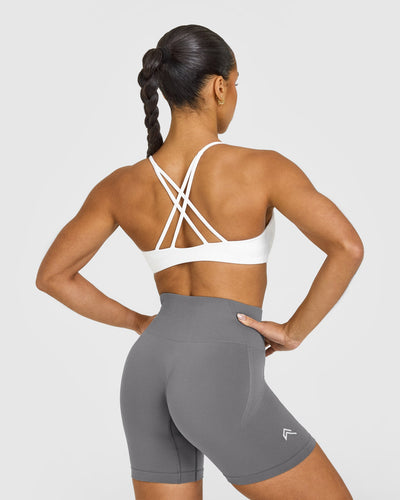 EasyLift™ Strappy Sports Bra | White