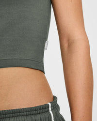 Cotton Baby T-Shirt | Dark Khaki