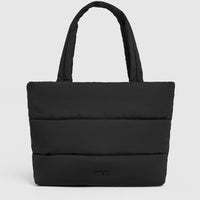 Quilted Tote Bag | Black
