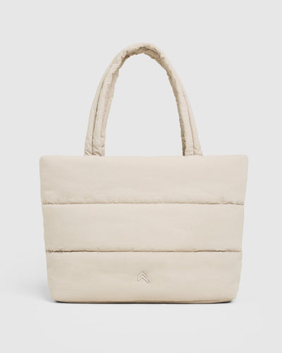 Quilted Tote Bag | Sand