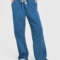 Raw Lounge Wide Leg Joggers | Washed Ocean Blue