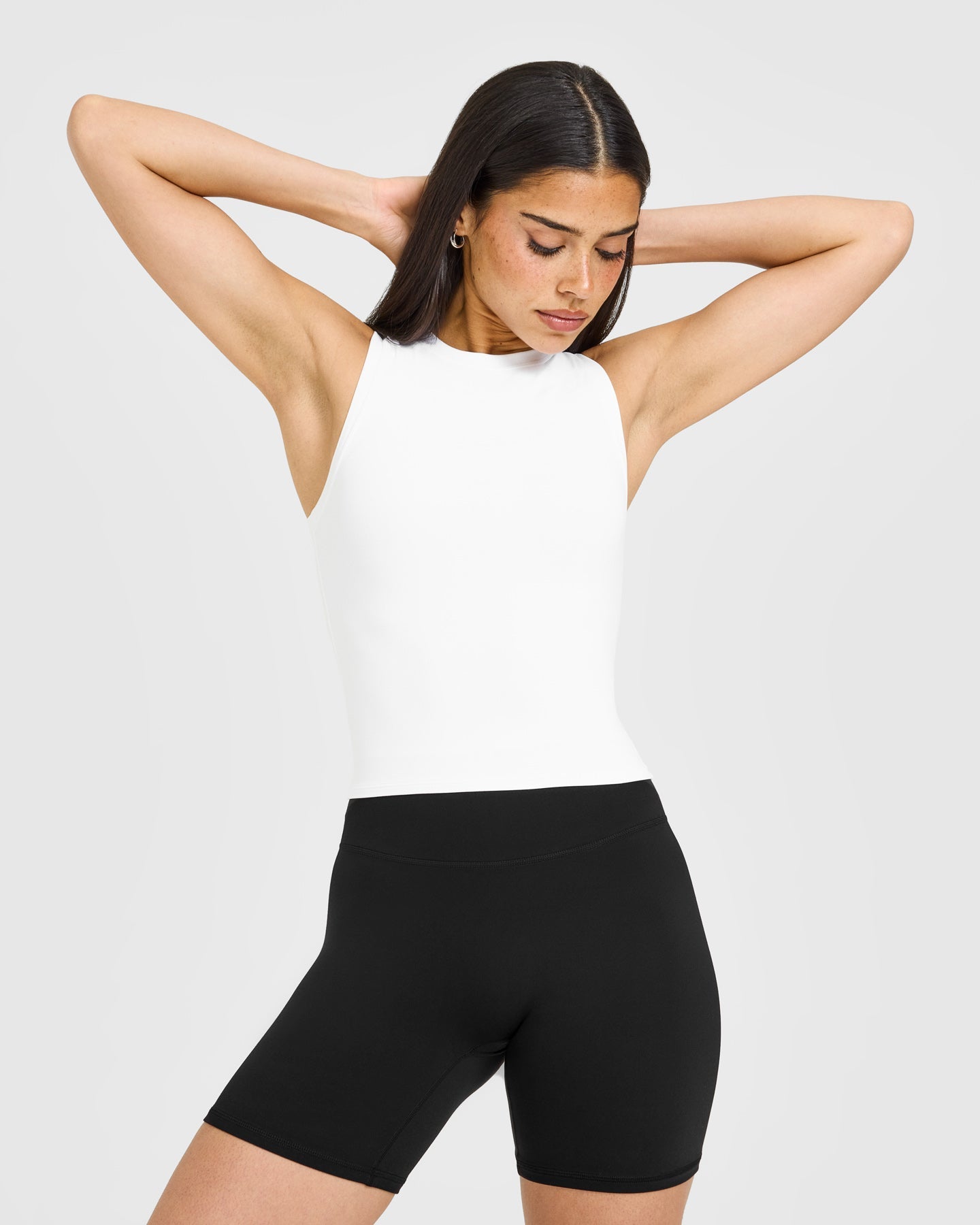 SoftMotion™ High Neck Mid Vest | White