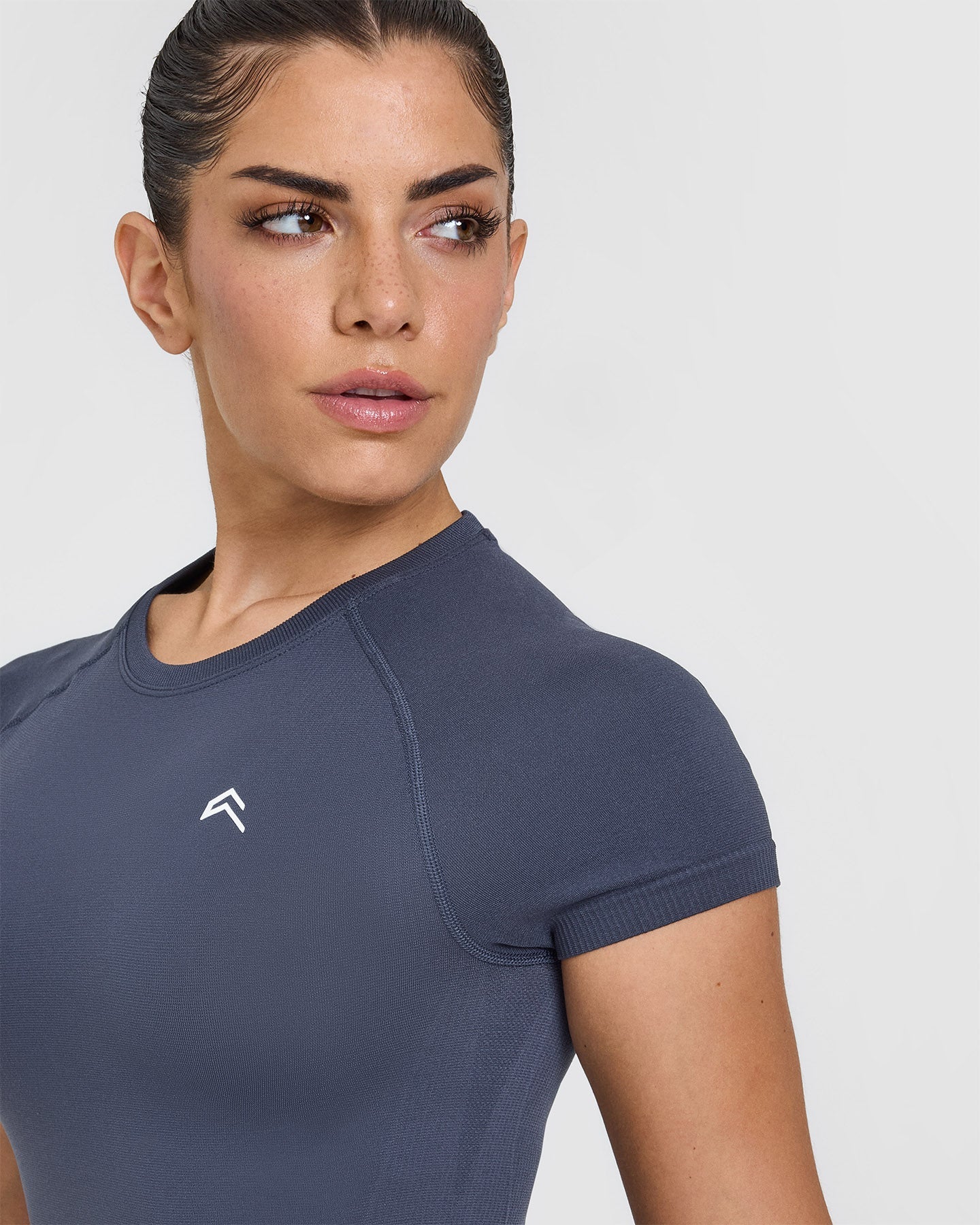 Fitted Tops Blue Gym Top Women's - Fitted | Oner Active US