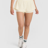 Unified Double Layer Shorts 5" | Off White