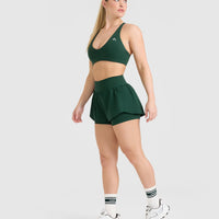 UnifiedMove™ Double Layer Shorts 5" | Racing Green