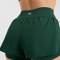 UnifiedMove™ Double Layer Shorts 5" | Racing Green