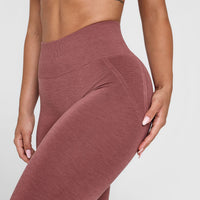 EffortlessLift™ Seamless Leggings with White Logo | Berry
