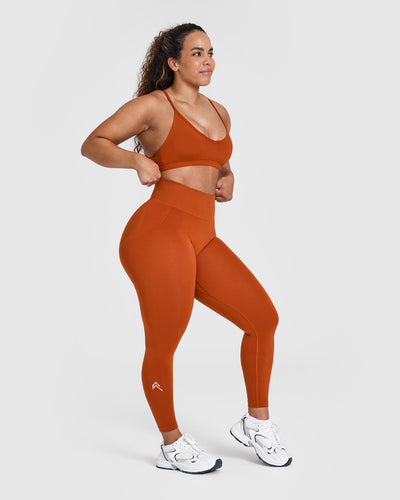 Effortless Seamless Leggings Warm Copper S Long Oner Active