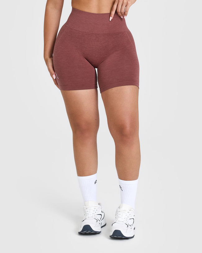 EffortlessLift™ Seamless Shorts with White Logo | Berry