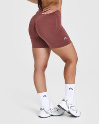 EffortlessLift™ Seamless Shorts with White Logo | Berry