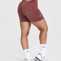 EffortlessLift™ Seamless Shorts with White Logo | Berry