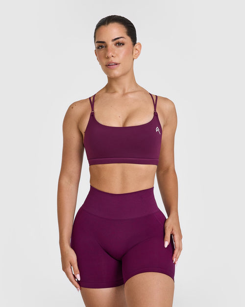 Oner Modal Everyday Cross Over Bralette | Ripe Fig