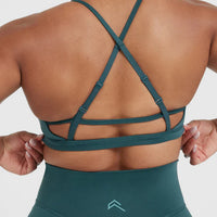 Timeless Strappy Bralette | Marine Teal