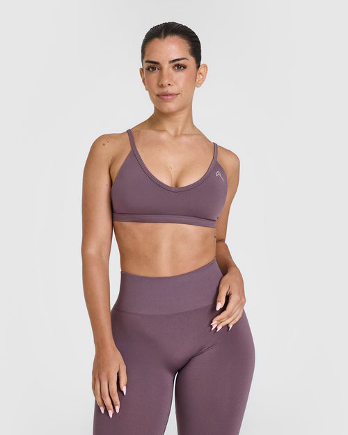 Oner Modal Timeless Strappy Bralette | Vintage Purple