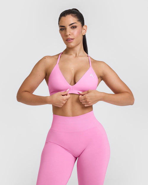 Oner Modal Unified Ultra Micro V Neck Bralette | Power Pink