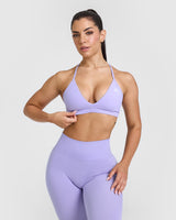 Unified Ultra Micro V Neck Bralette | Vintage Violet