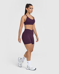 UnifiedMove™ Wrap Shorts 6" | Blackberry Purple