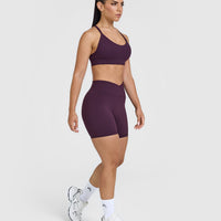 UnifiedMove™ Wrap Shorts 6" | Blackberry Purple