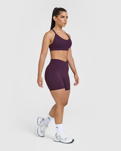 UnifiedMove™ Wrap Shorts 6" | Blackberry Purple