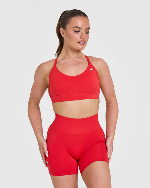 Oner Modal Everyday Sports Bra | Muscle Mommy Red