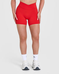 UnifiedMove™ Wrap Shorts 6" | Muscle Mommy Red