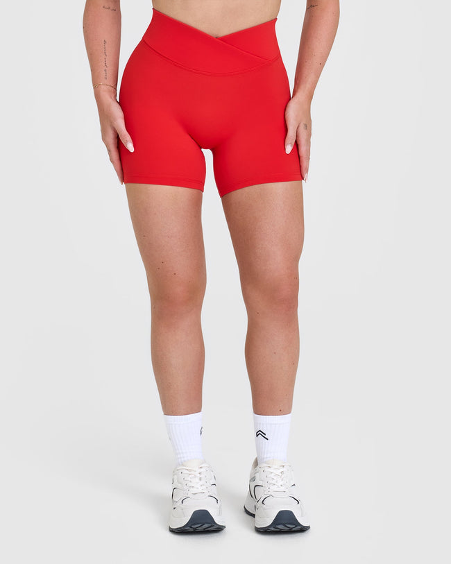 UnifiedMove™ Wrap Shorts 6" | Muscle Mommy Red