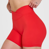 UnifiedMove™ Wrap Shorts 6" | Muscle Mommy Red