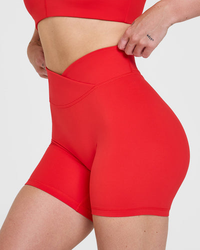 UnifiedMove™ Wrap Shorts 6" | Muscle Mommy Red