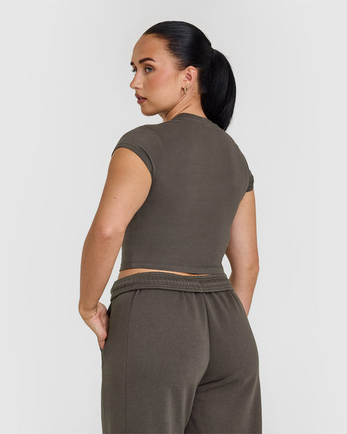 Cotton Icon Baby T-Shirt | Deep Taupe