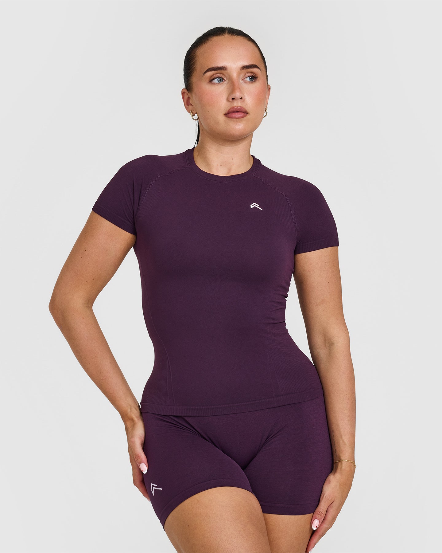 Purple Gym Top Women's Fitted - Blackberry Purple | Oner Active US