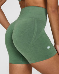 EffortlessLift™ Seamless Shorts | Forest Green