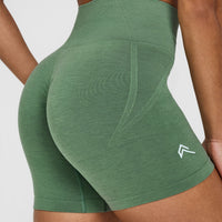 EffortlessLift™ Seamless Shorts | Forest Green