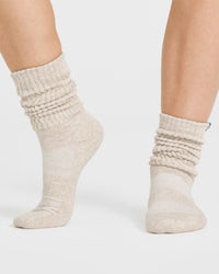 Slouchy Socks 3 Pack | Alpine Green/Sand/Grey