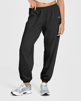 Mid Weight Joggers | Soft Black