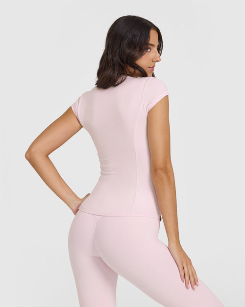 Mellow™ Rib T-Shirt | Ballet Pink
